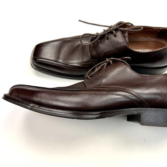 Johnston & Murphy Leather Square Toe Derby Oxford Mens 11 M EUC‎ Lace-up Shoes main image 6